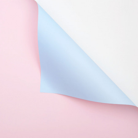 Калька "Bicolor" (20 л.) - #135 Розовый + Голубой